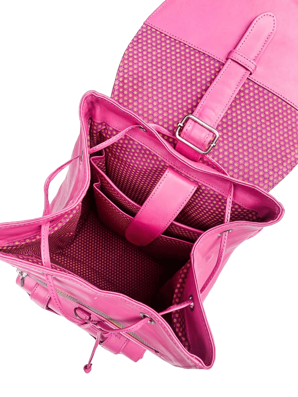 Mebala Boipelo backpack pink genuine leather