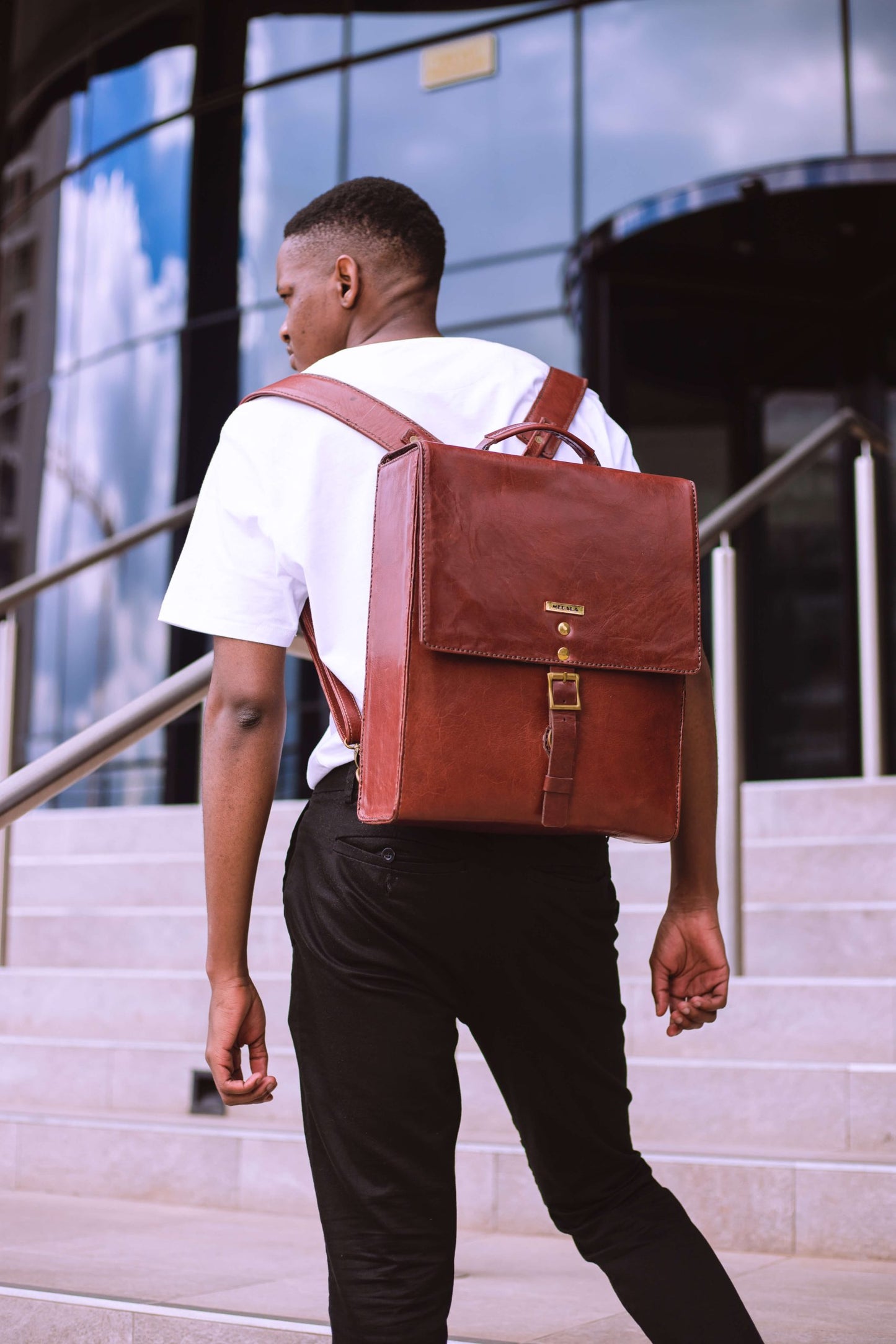 Mebala leather bags Zuri backpack