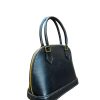 Mebala Dzuva dome bag genuine full grain bovine leather black