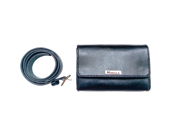 Mebala Genuine Leather fanny pack black