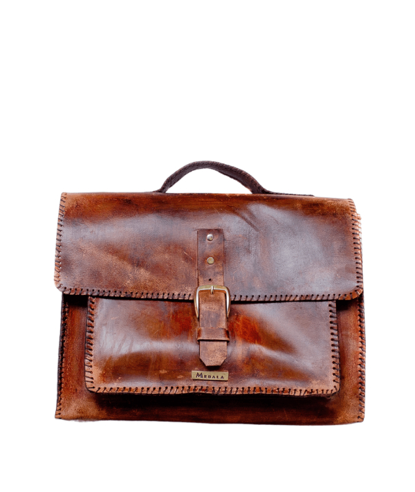 Mebala leather bags Masego laptop bag burgundy vintage retro