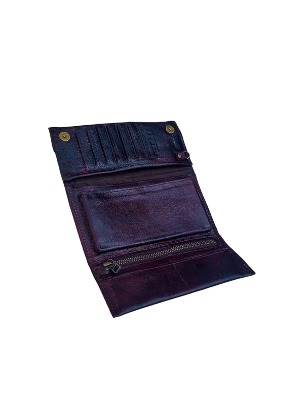 Mebala Khensani purse dark brown leather