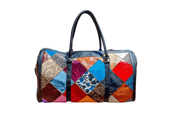 Mebala leather bags Kea duffle bag leather mosaic